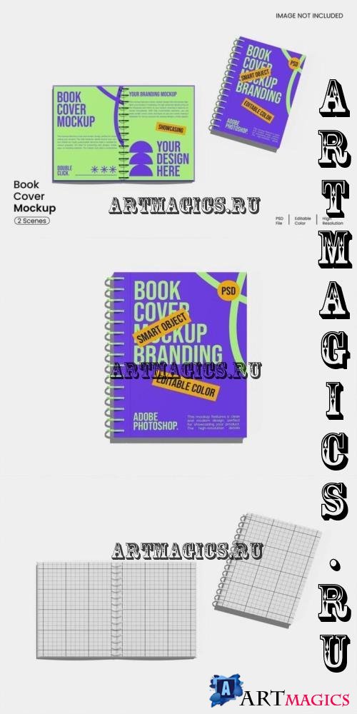 Book Cover Mockup - 5BN8FC3