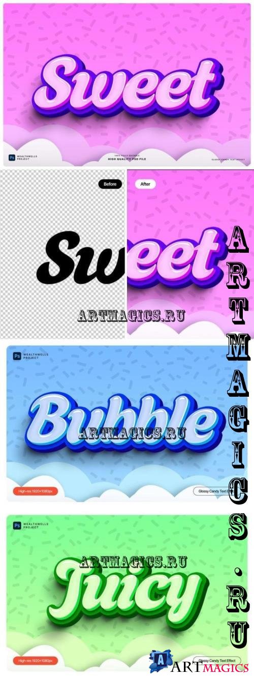 Glossy Candy Text Effect - FTGMJP2