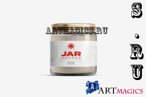 Jar with label Mockup - 444M8D8