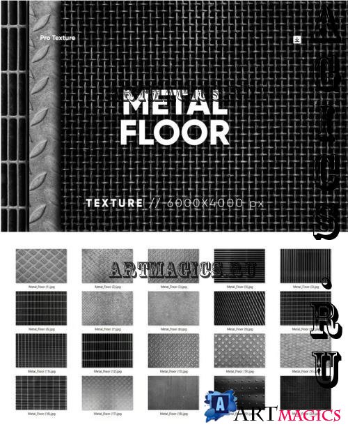 20 Metal Floor Texture HQ - 291063890 - W6KX3US