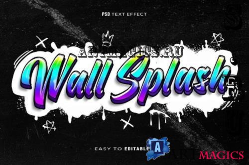 WallSplash Graffiti Text Effect - QBS2WG2