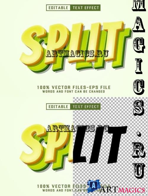 Split 3d Text - Editable Text Effect - JJLMX5C