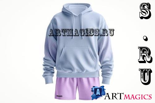 Casual Hoodie Outfit Mockup - JV46DT6