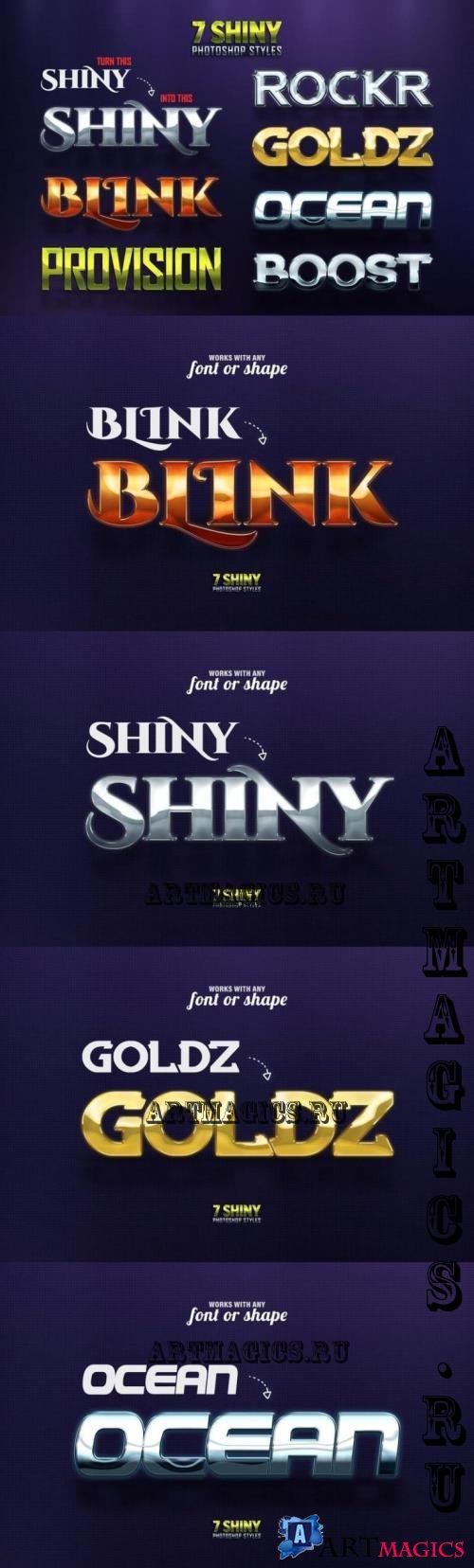 7 Shiny Photoshop Styles - 4HG58CK