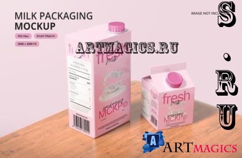 Milk Packaging Mockup - 8BBGP3Y