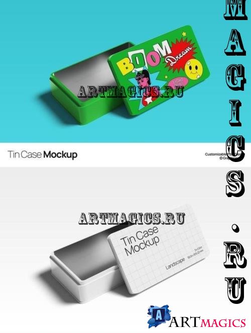 Tin Case Mockup - 6R4RJJG