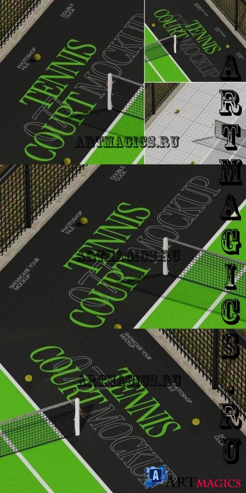 Tennis Court Mockup - AXP8KQ3