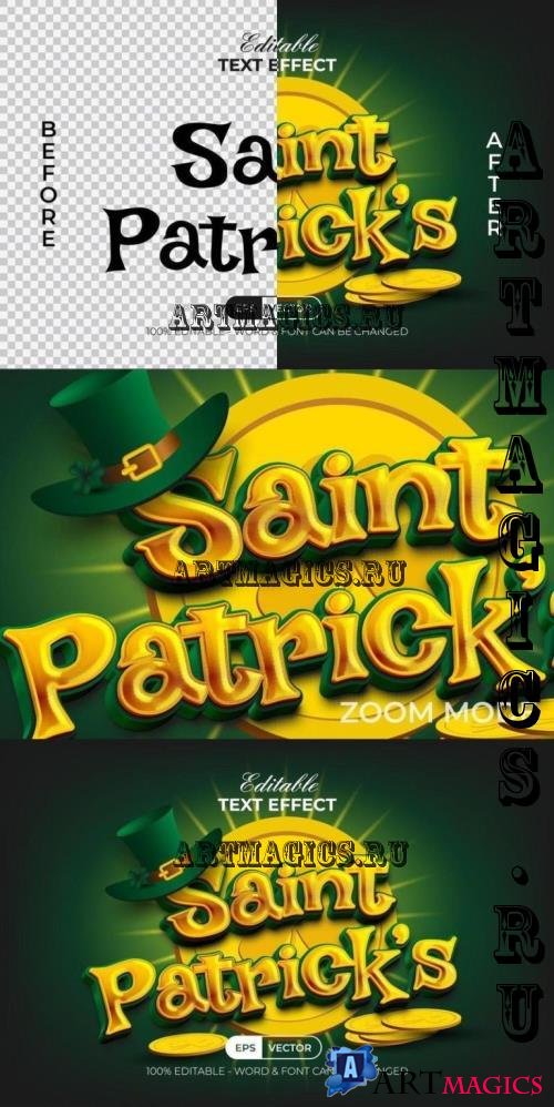 Saint Patrick's Text Effect Style - 291114756 - 8L39RZH