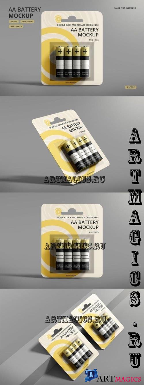 Battery Mockups - 2AGYLC4