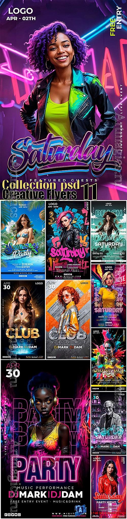 11 Collection of Creative Flyers psd