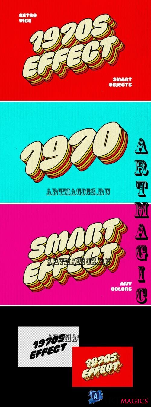 70s Retro Vibe Text Effect - 291165167