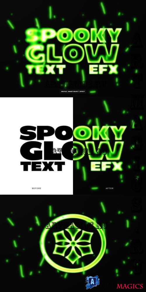 Spooky Glow Text and Logo Effect - GQEMX6F