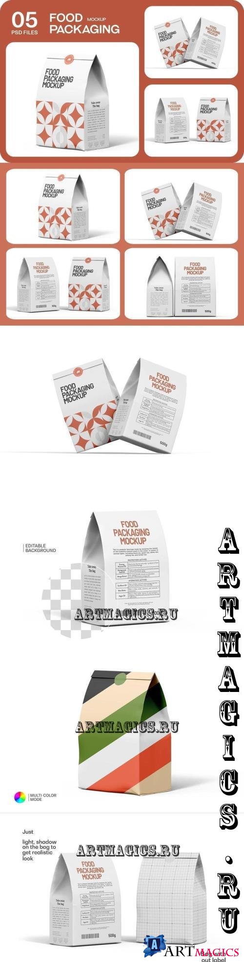 Food Paper Bag Mockup - 5VJDD53