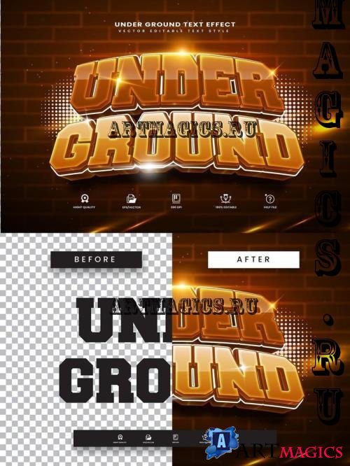 Under Ground Editable Text Effect - 280101379 - FBSD97T