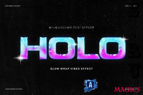 Holo Text Effect - WQGMQFE