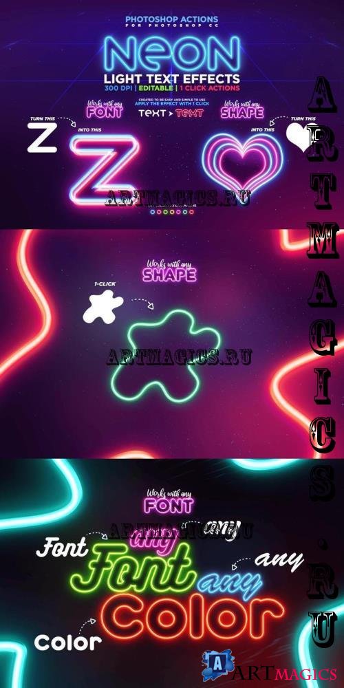 Neon Light Text Effect - 7WMKX9S