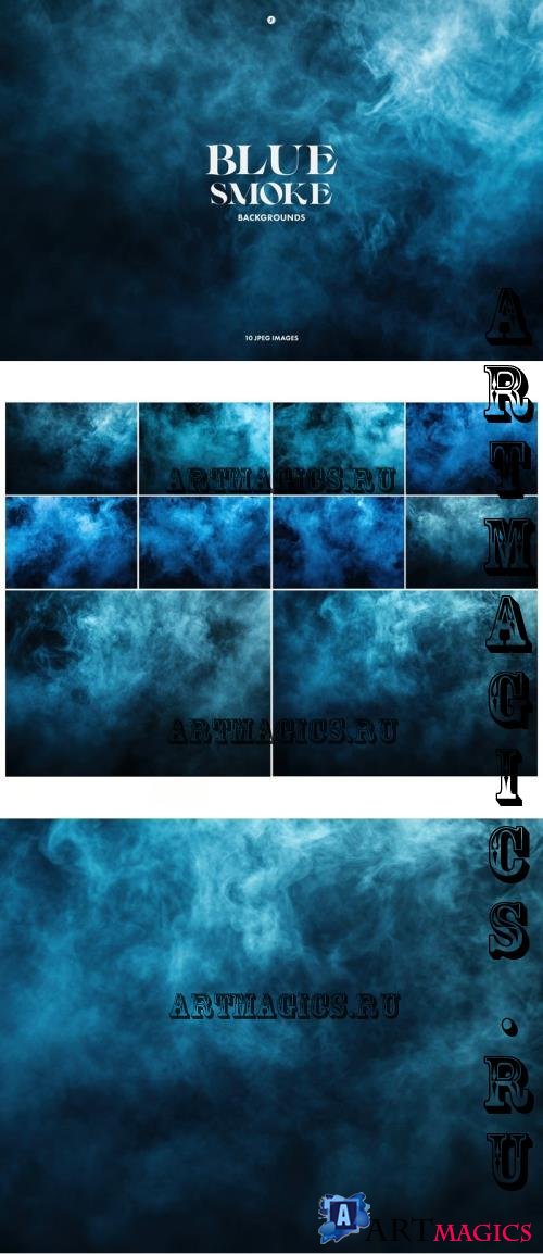 Blue Smoke Backgrounds - TTAUXU7