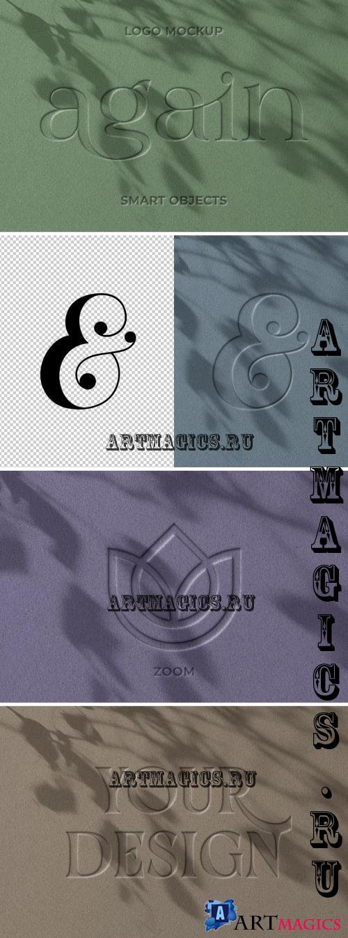 Debossed Paper Mockup - 291271578 - FMY9FW4