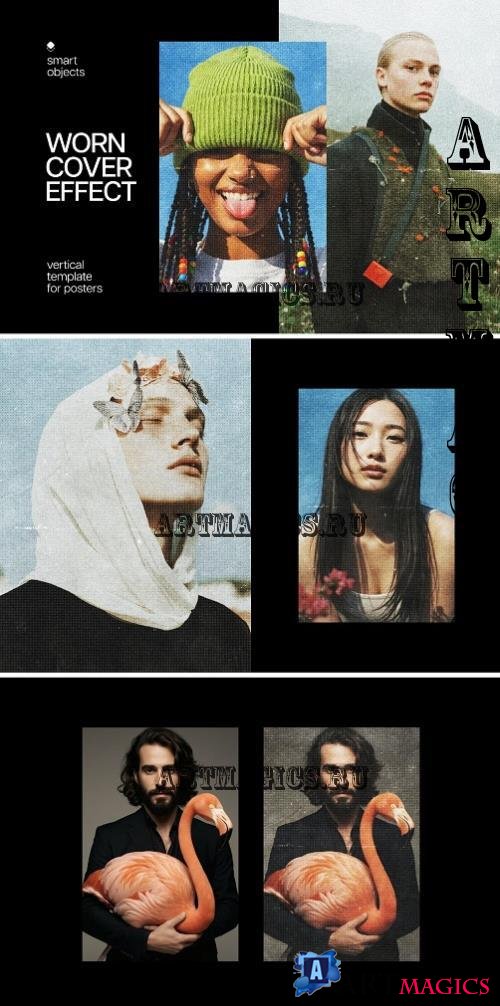 Worn Cover Poster Effect - C26ABKQ