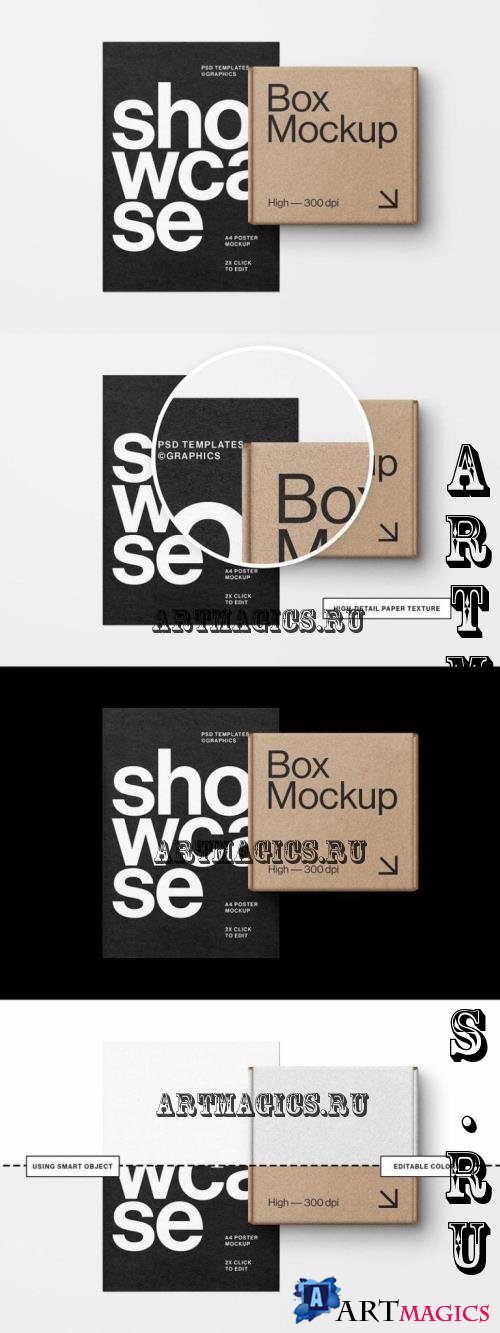 Poster and Box Mockup - TKHSA7M