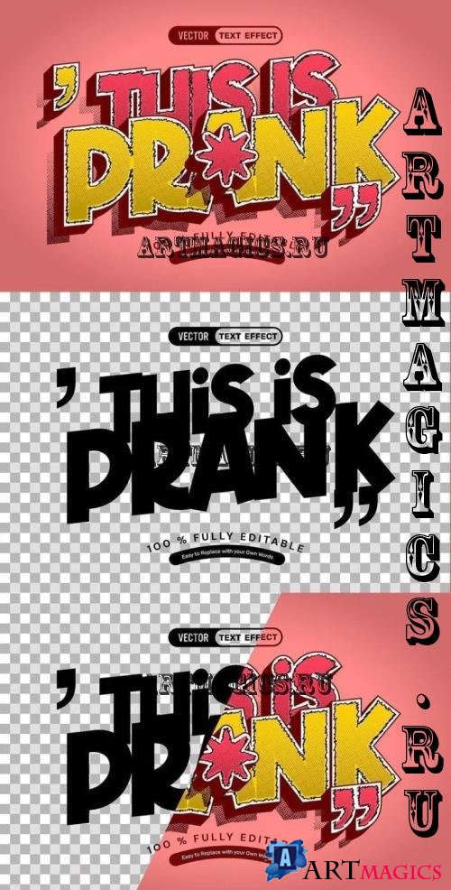 Prank Comic Dual Text Effect - ZU475TK