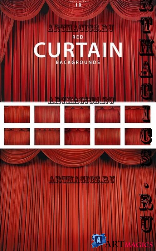 Red Curtain Backgrounds - DG4NBBA