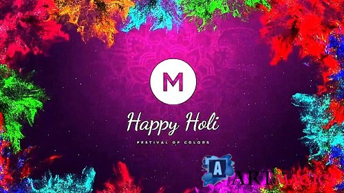 MA Holi Greetings Logo Reveal 3288158 - Project for After Effects