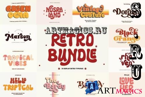 Retro Font Bundle 