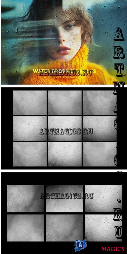 20 Water Drops Overlays - RXBK6H8