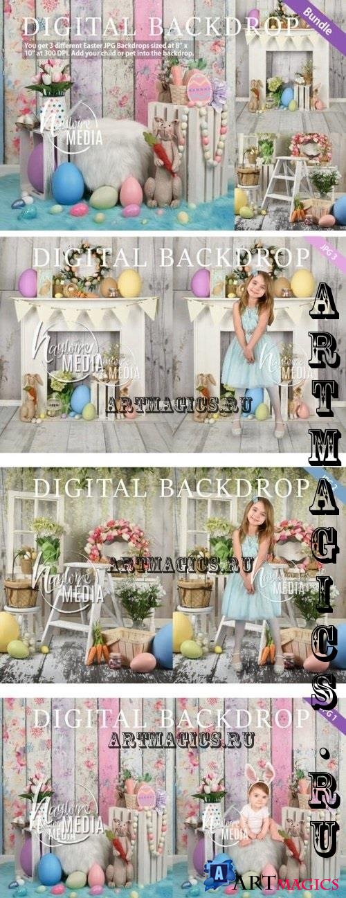 Easter Studio Backdrop Bundle Set