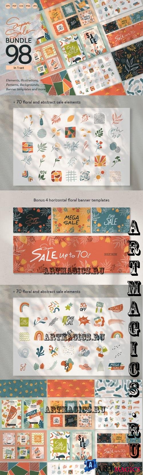 98 in 1 Sale Abstract Elements
