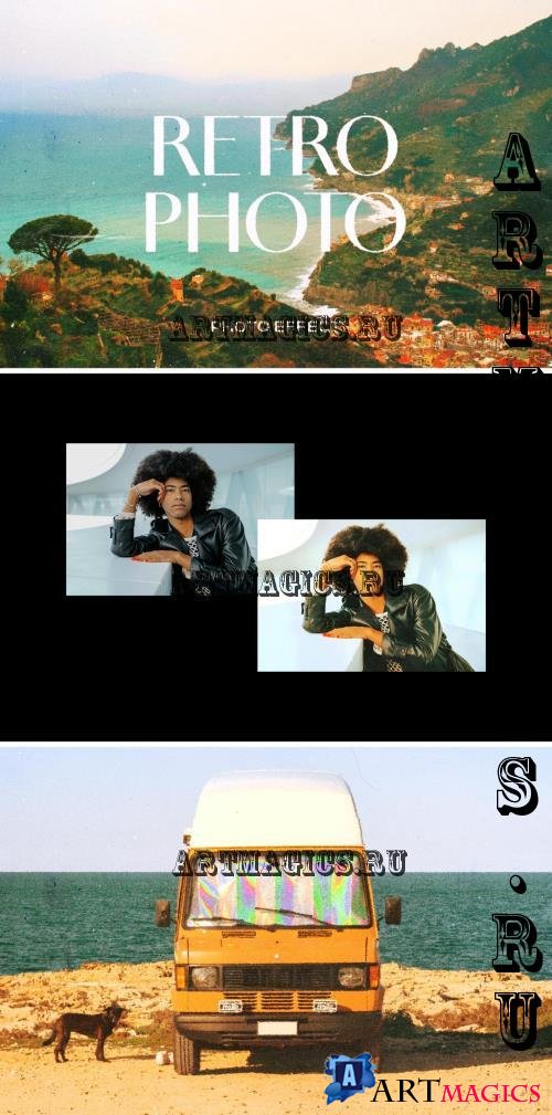 Cinematic Retro Paper Photo Effect - 291388870