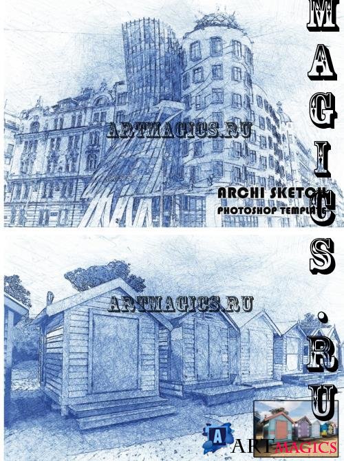 Archi Sketch Photoshop Template - XFWBC6B