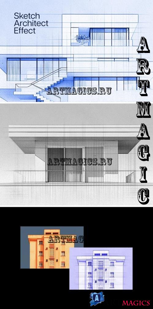 Architectural Sketch Photo Effect - 291437440 - P6WKL3X