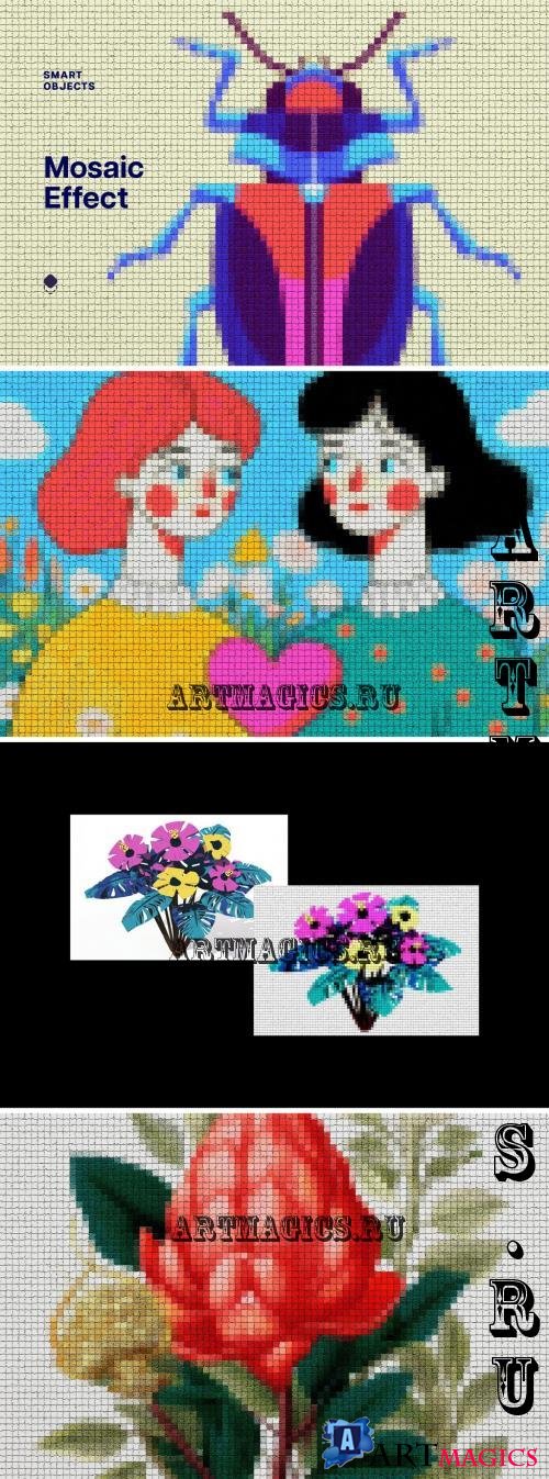 Color Mosaic Template Effect - 291437873 - VD2ZK9P