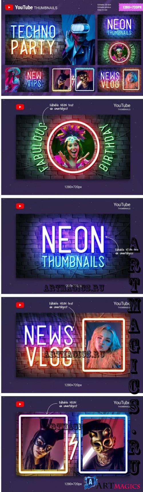 Neon Youtube Thumbnails - AZJFJVV
