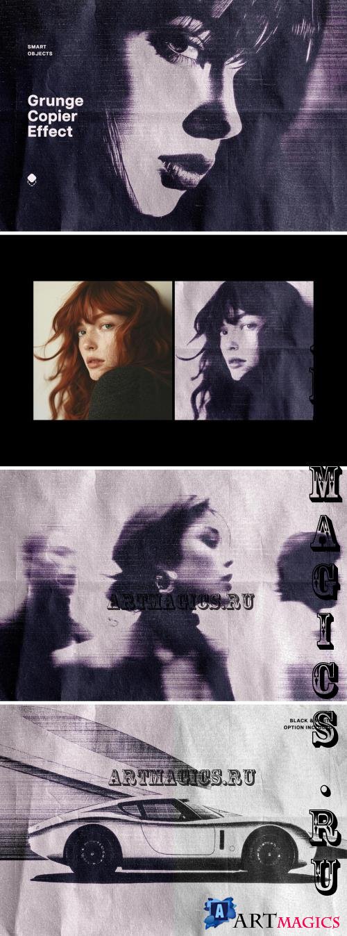 Grunge Copier Template Effect - 291375637 - KX6H6CU