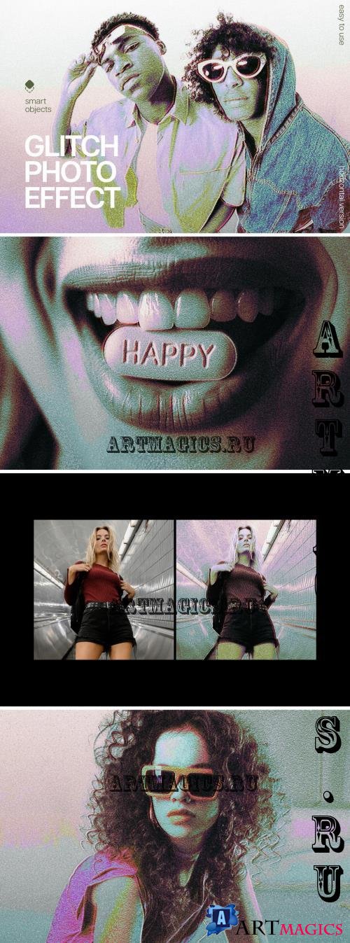 Old VHS Glitch Photo Effect - 291388939 - R2563JY