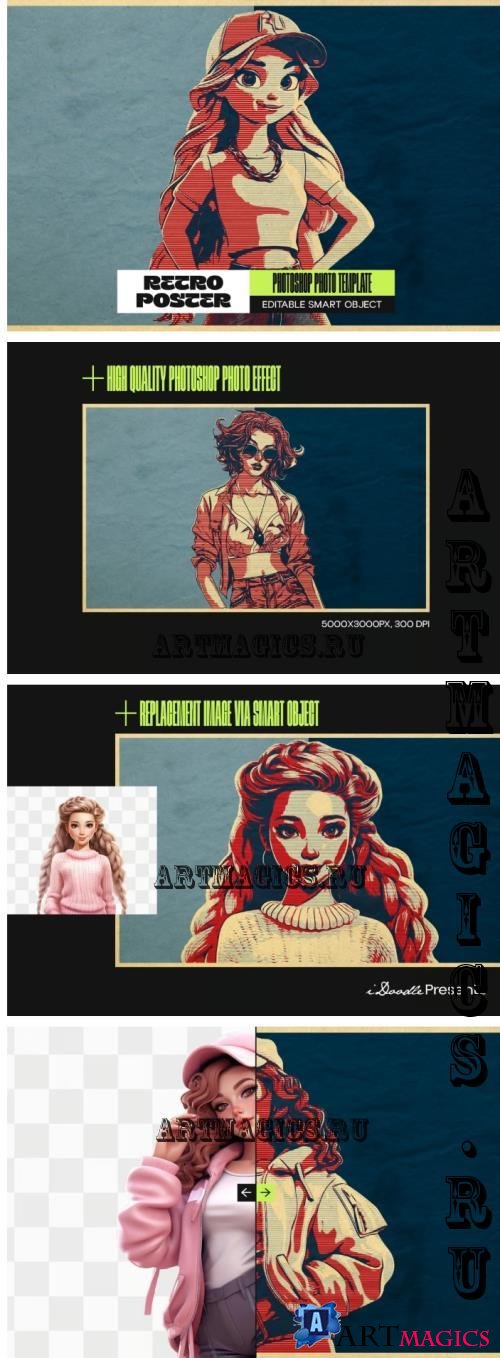 Retro Poster Photo Effect - 291389551 - 92TTJTP