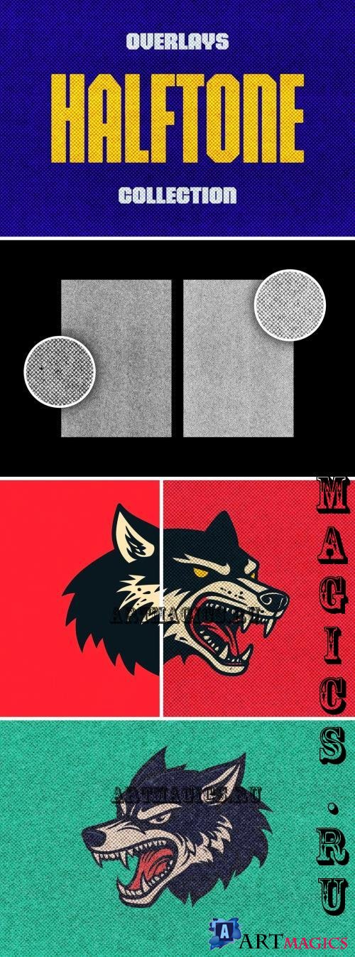 Halftone Paper Overlays Collection - 291459122 - 2C9P9PJ