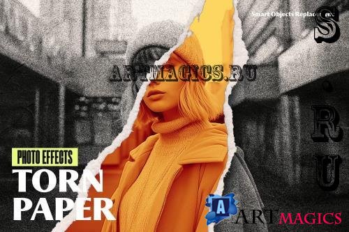 Torn Paper Photo Effect - 291476516 - M2TB5A8