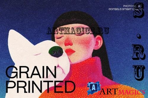 Grain Printed Photo Effect - 291476434 - 4E9GSMC