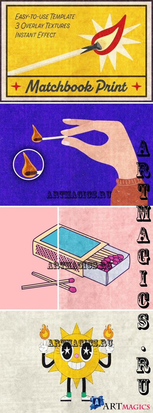 Authentic Matchbook Design Template - 291467029 - XDGLJRL