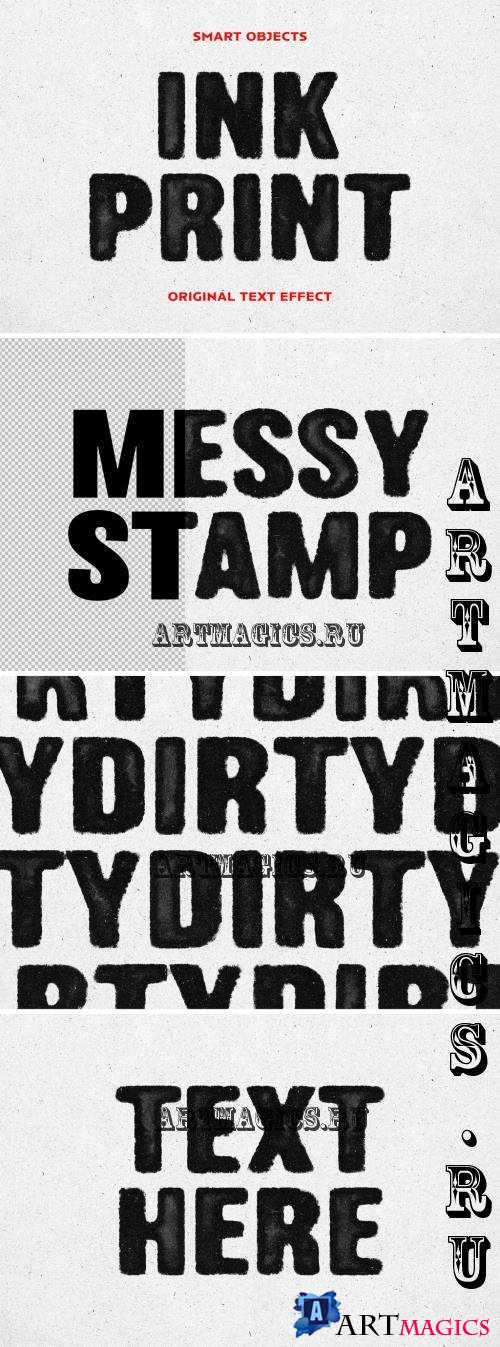 Ink Print Text Effect - 291467100 - RTKXU32