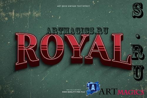 Deco Vintage Text Effect - EKVXBQJ