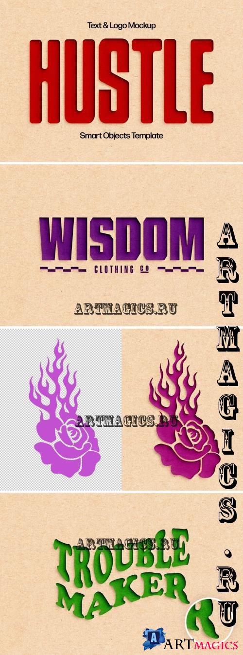 Kraft Paper Cutout Text Template - 291336161 - MCUCSFX