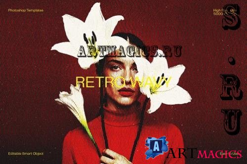 Retro Wavy Photo Effect - 291434820 - SM7HSW7