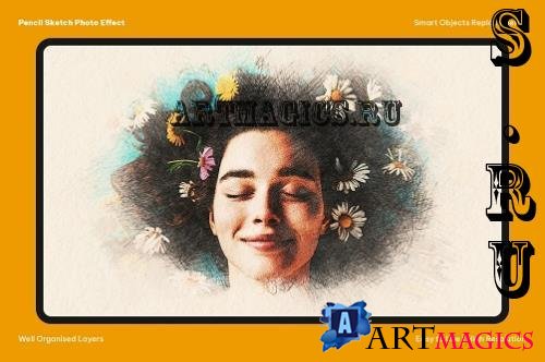 Pencil Sketch Photo Effect - 291468220 - 5KV44TB