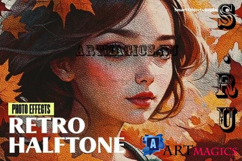 Retro Halftone Photo Effect - 291465814 - ASU39X3