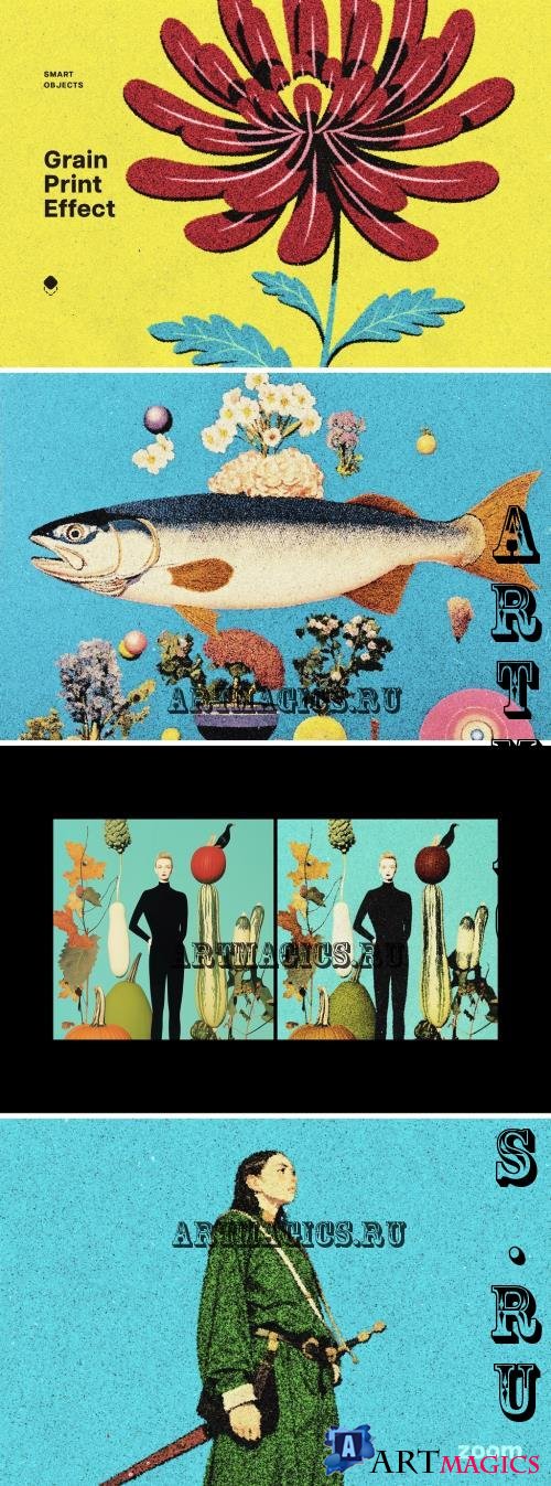 Grain Print Effect - 291466842 - KWHVASF